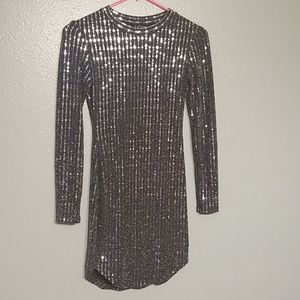 B.Darlin Sequined Bodycon Dress